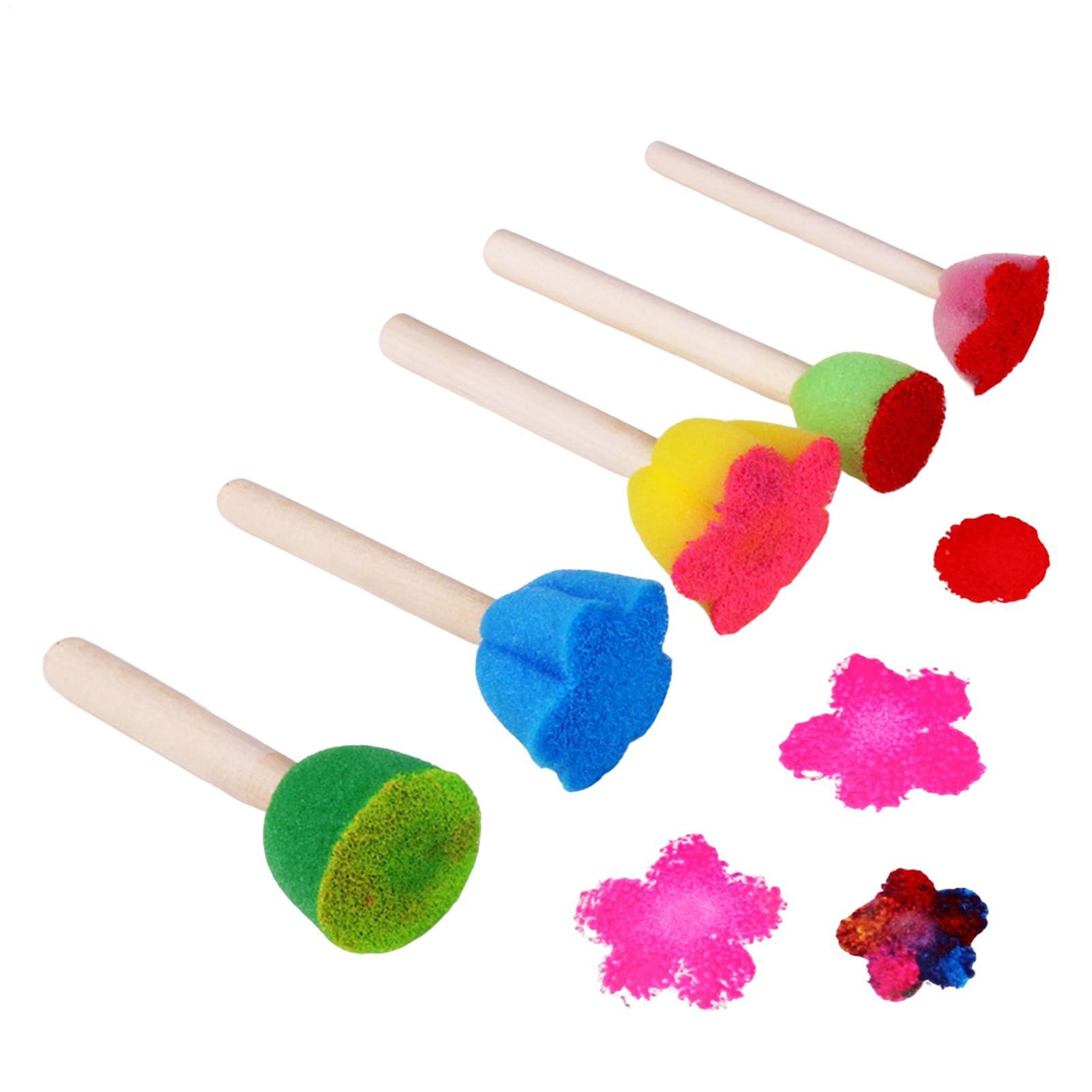 Art Craft For Preschoolers - 5 قطع من إسفنجات طلاء الأطفال