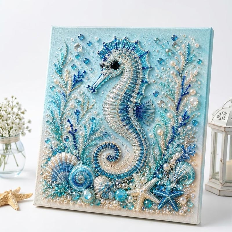 Art Craft Things - طقم فن اللؤلؤ بتصميم المحيط للقيام