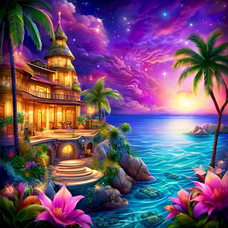 Wallpaper Art And Craft - GATYZTORY طقم رسم بالألماس بتصميم منظر