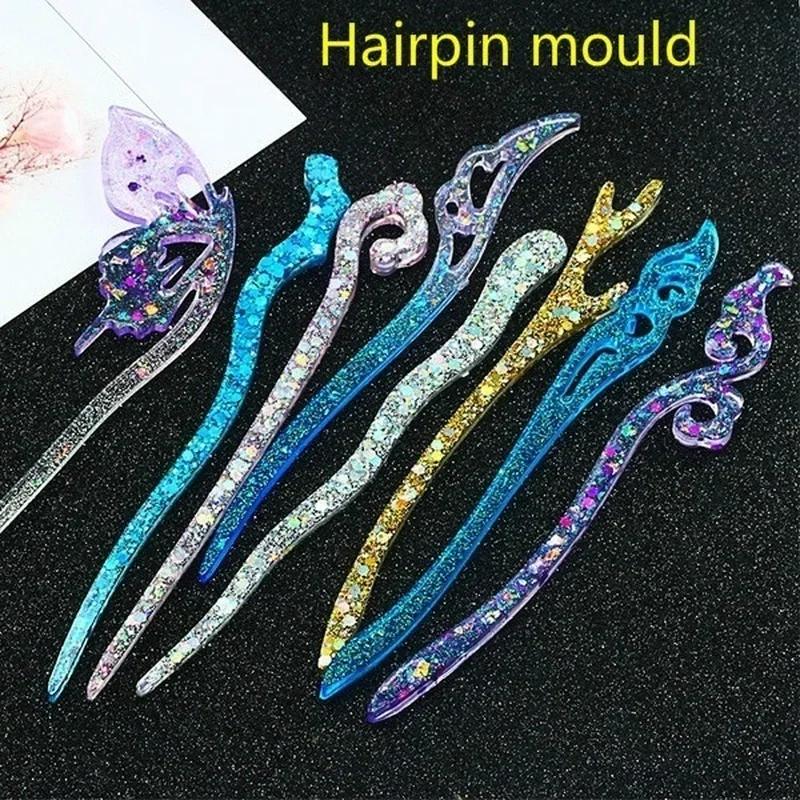 Art Craft Model - جديد شفاف دبوس الشعر سيليكون قالب