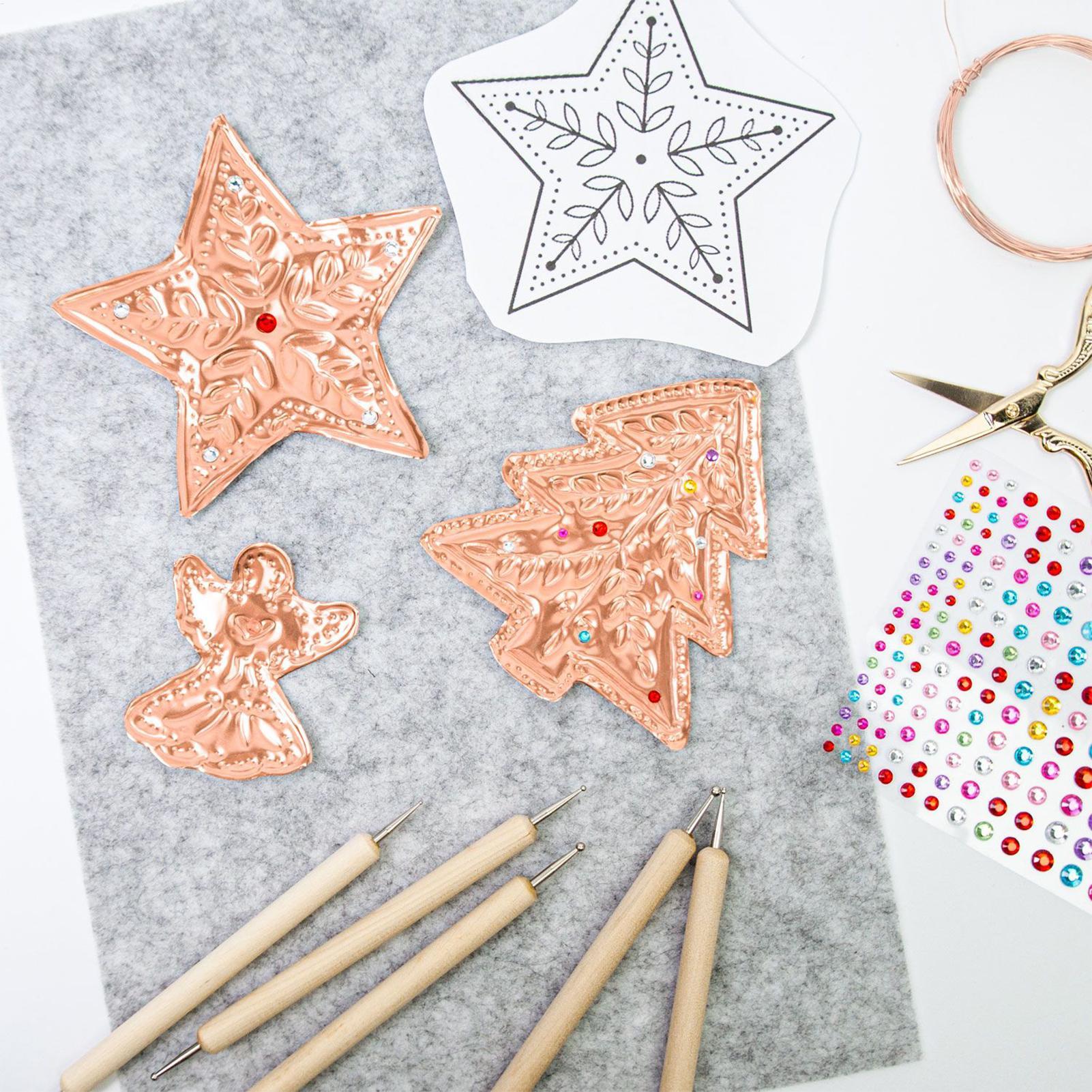 النقش احباط 8 قطع الألومنيوم ل - مراجعة Art Craft For Christmas وسعره