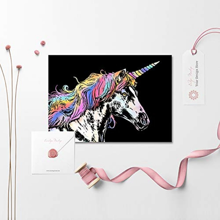 ورق رسم قوس قزح للخدش مقاس A4  - مراجعة Art Craft Night وسعره