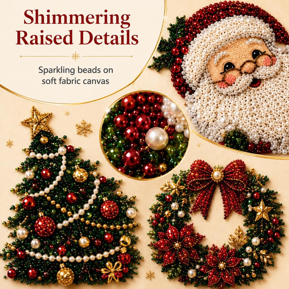 طقم فني لتطريز اللؤلؤ على شكل  - مراجعة Art Craft For Christmas وسعره