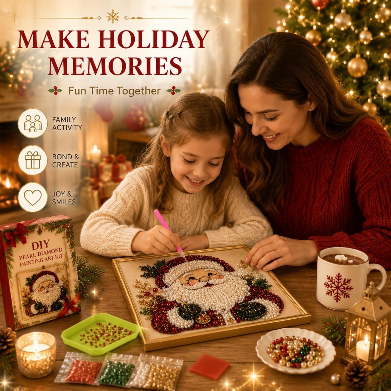 مجموعة فنون الرسم باللؤلؤ والم - مراجعة Art Craft For Christmas وسعره