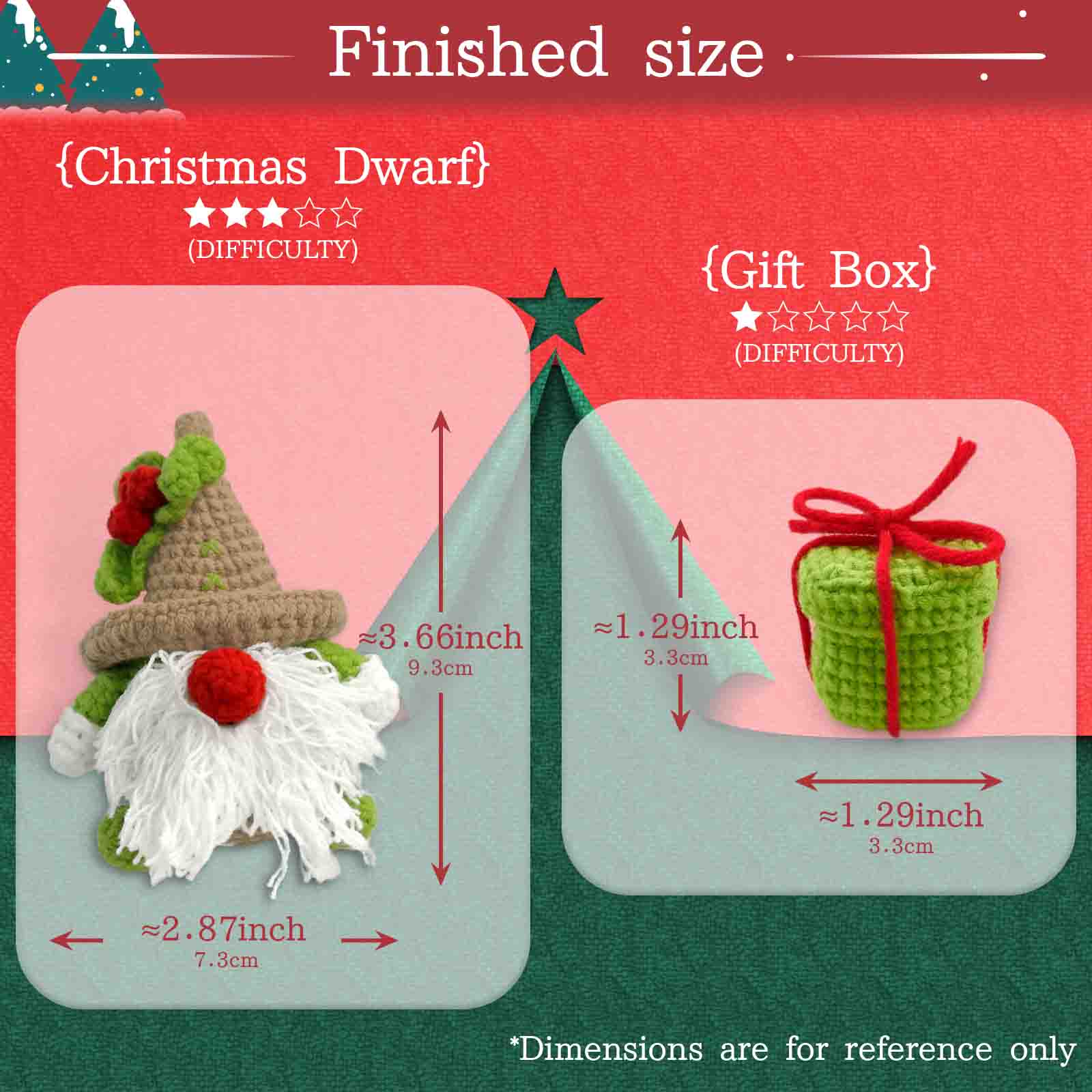 YAMAXIN 2 قطعة مجموعة كروشيه ت - مراجعة Art Craft For Christmas وسعره