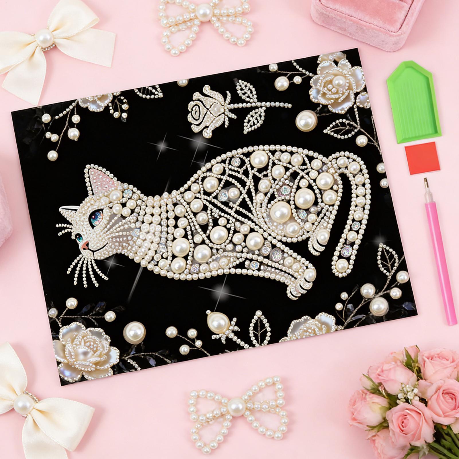 مجموعات رسم باللؤلؤ على شكل قط - مراجعة Art Craft Mother'S Day وسعره