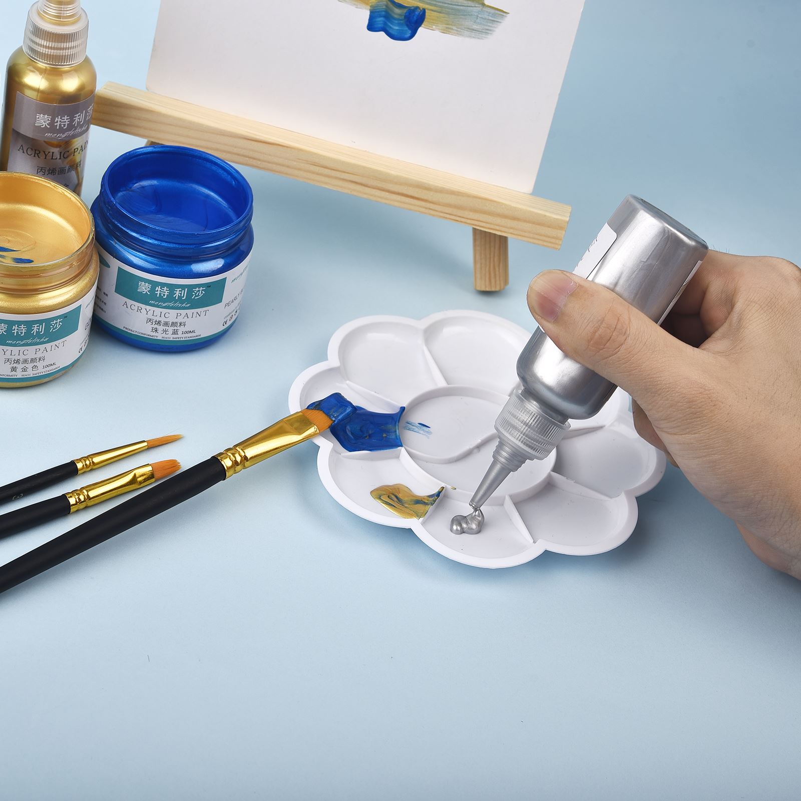 طلاء معدني من الأكريليك اللؤلؤ - مراجعة Acrylic Pour Paint وسعره