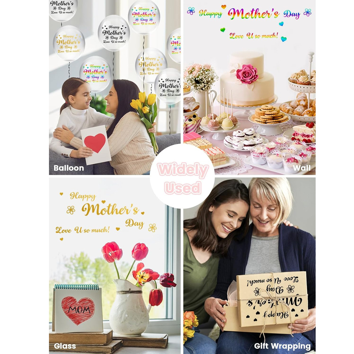 ملصقات بالونات لحفلات عيد الأم - مراجعة Art Craft Mother'S Day وسعره
