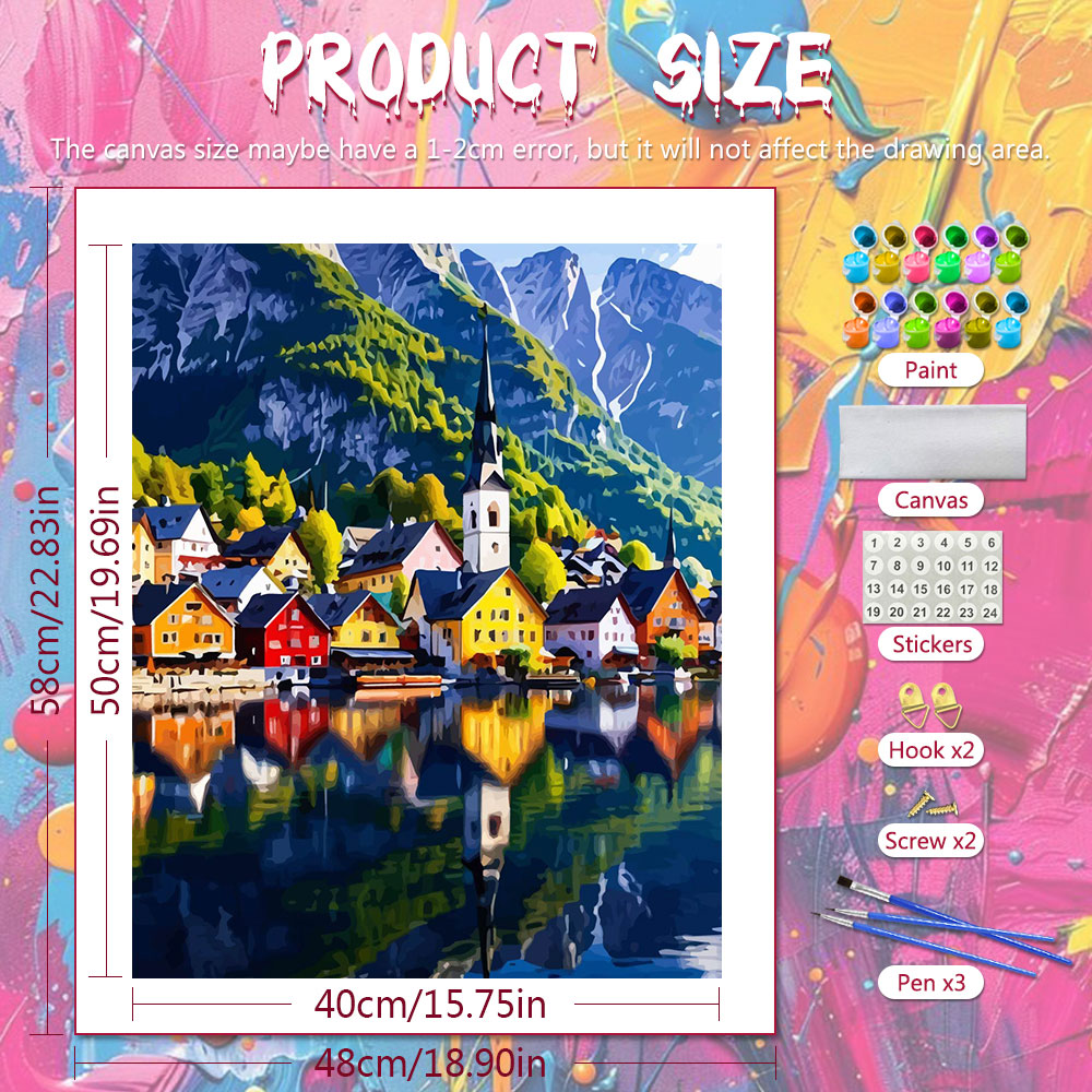 لوحة زيتية رقمية للرسم بالأرقا - مراجعة Art Craft Village وسعره