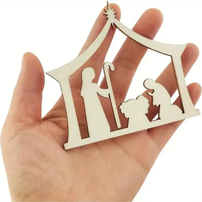 زينة خشبية بتصميم مشهد الكريسم - مراجعة Art And Craft Recycle وسعره
